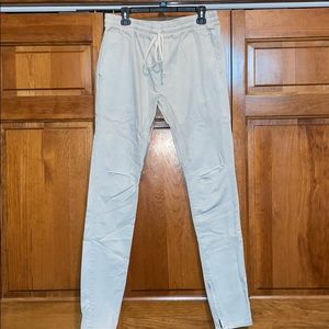 PacSun Ripped Jogger Pants with Zippers